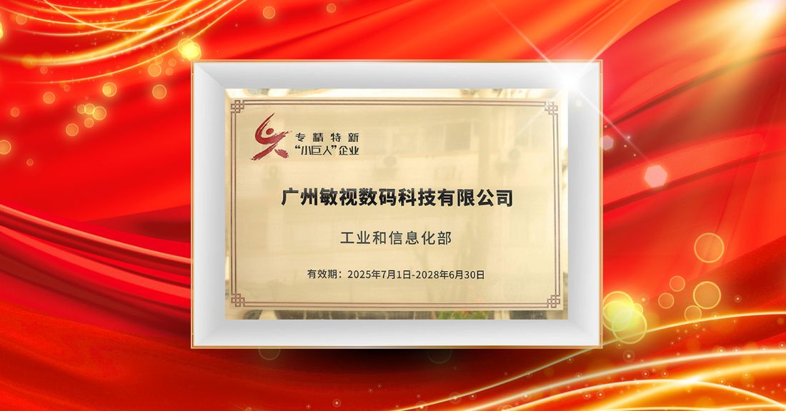 敏视荣获国家级专精特新“小巨人” 企业称号！