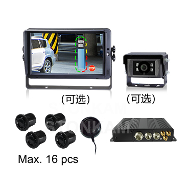 车载数字超声波雷达防碰撞预警系统